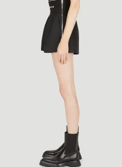 High Waist Pleated Shorts><noscript><img width=