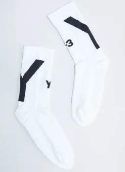 Men Y-3 Socks^High-Top Logo Socks