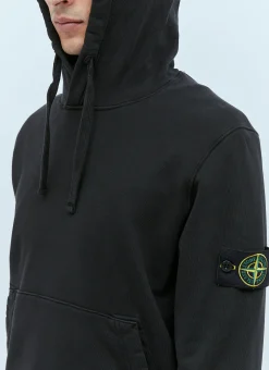 Men Stone Island Sweatshirts^Hooded Compass Patch Sweatshirt