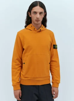 Men Stone Island Sweatshirts^Hooded Compass Patch Sweatshirt