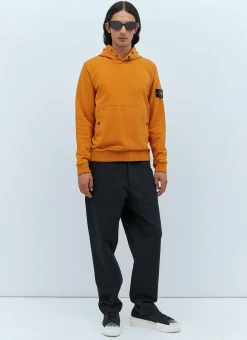 Men Stone Island Sweatshirts^Hooded Compass Patch Sweatshirt