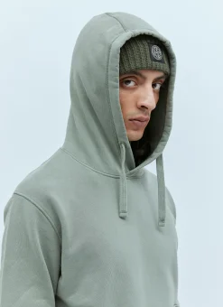Men Stone Island Sweatshirts^Hooded Compass Patch Sweatshirt