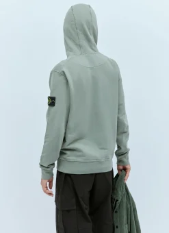 Men Stone Island Sweatshirts^Hooded Compass Patch Sweatshirt