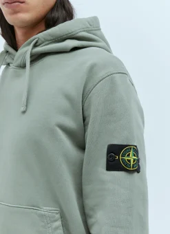Men Stone Island Sweatshirts^Hooded Compass Patch Sweatshirt