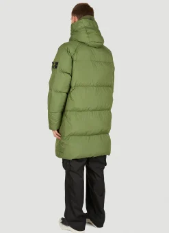 Men Stone Island Coats^Hooded Down Parka Coat