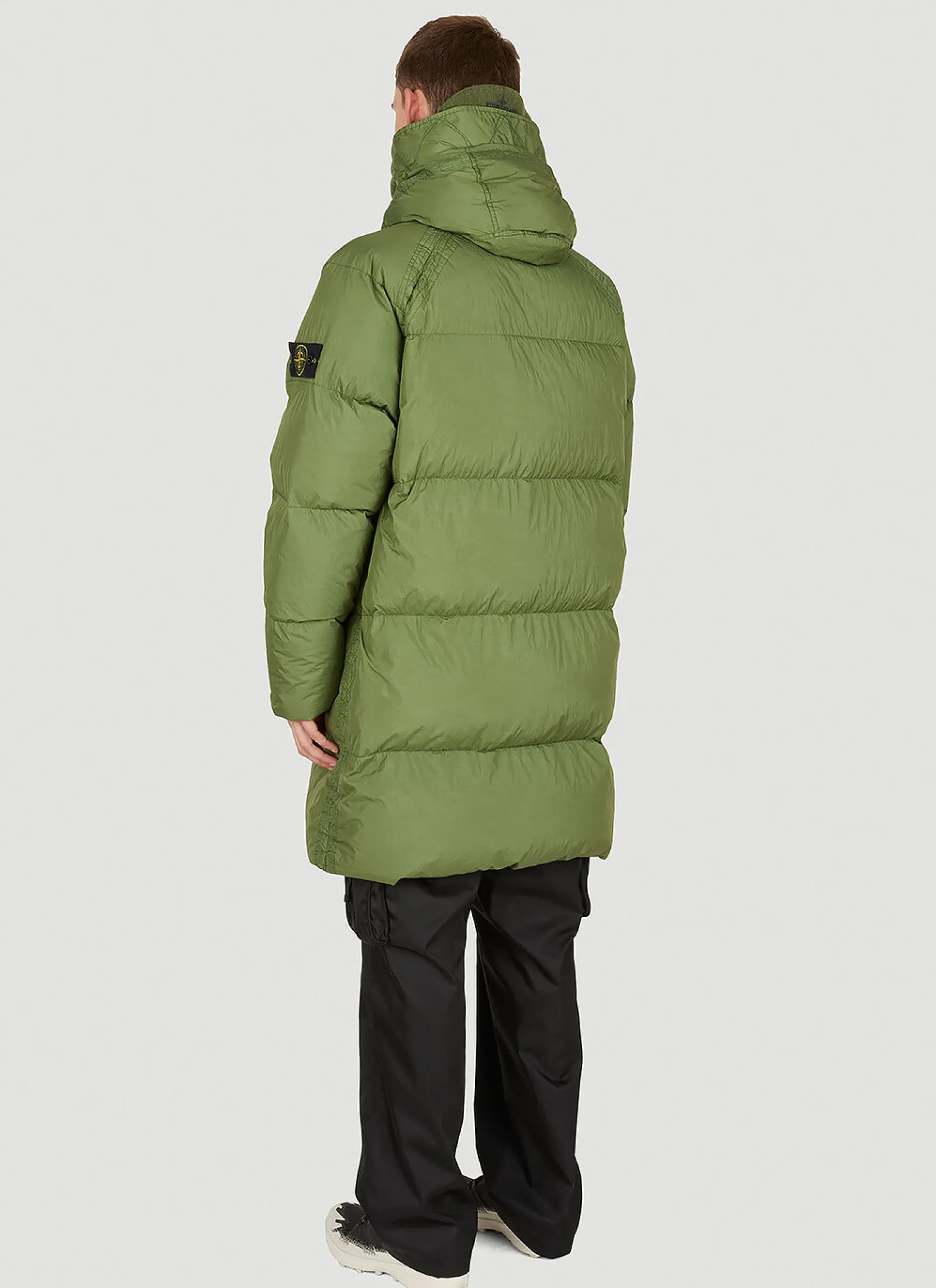 Men Stone Island Coats^Hooded Down Parka Coat