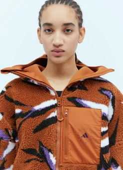 Hooded Jacquard Fleece Jacket>adidas by Stella McCartney New