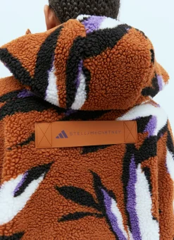 Hooded Jacquard Fleece Jacket></noscript>adidas by Stella McCartney New