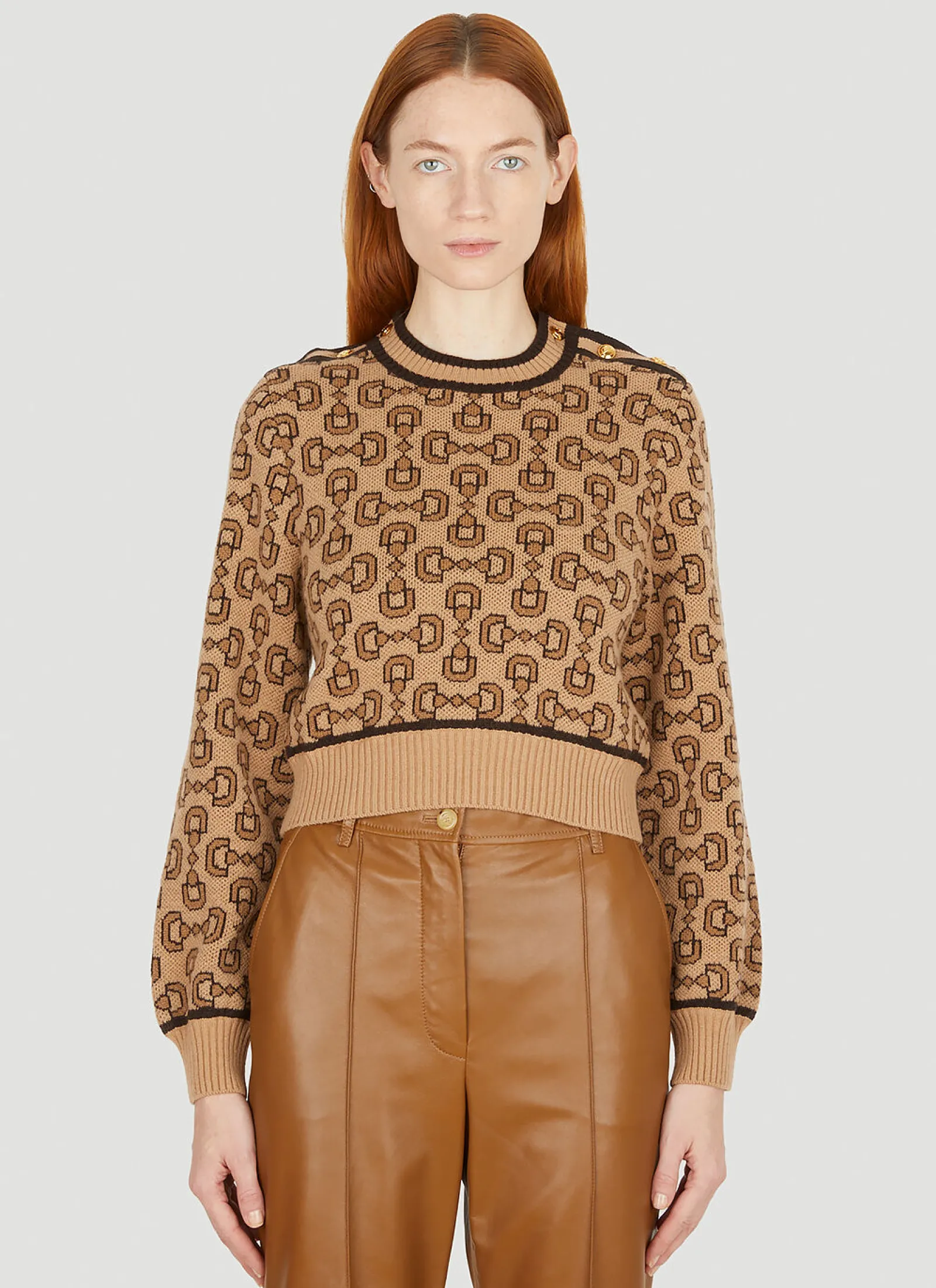Horsebit Jacquard Sweater>Gucci Discount