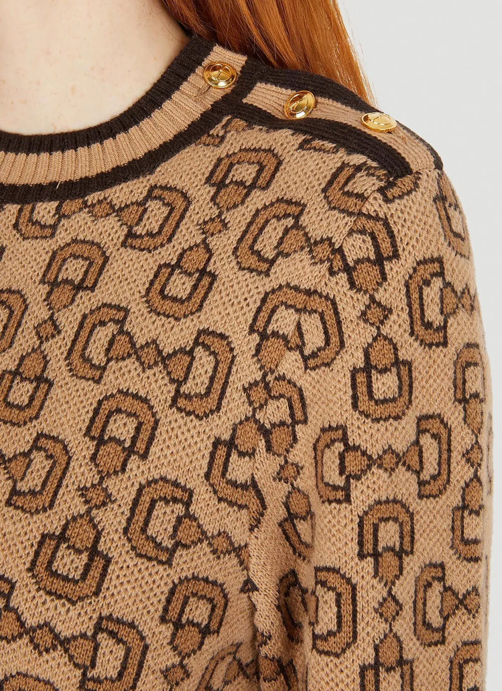 Horsebit Jacquard Sweater>Gucci Discount