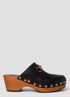 Horsebit Leather Clogs>Gucci Outlet