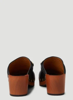 Horsebit Leather Clogs><noscript><img width=