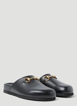 Horsebit Leather Slipper Shoes>Gucci Online
