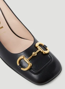 Horsebit Mid-Heel Pumps></noscript>Gucci Outlet