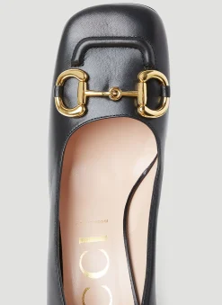 Horsebit Mid-Heel Pumps></noscript>Gucci Outlet