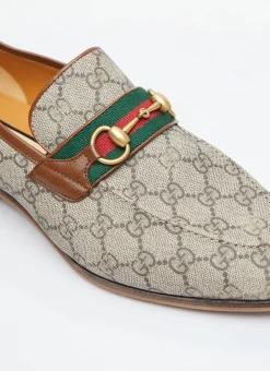 Men Gucci Loafers^Horsebit Web Loafers