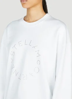 Hotfix Rhinestone Logo Sweatshirt></noscript>Stella McCartney New