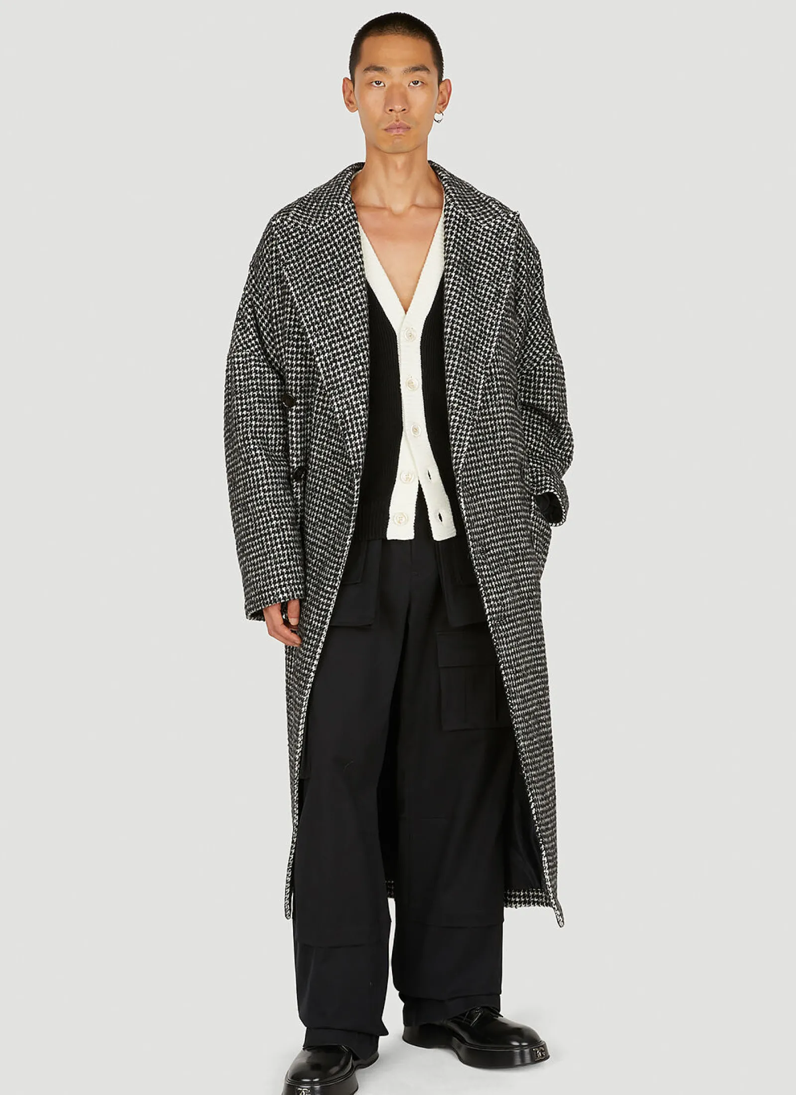 Men Dolce & Gabbana Coats^Houndstooth Coat