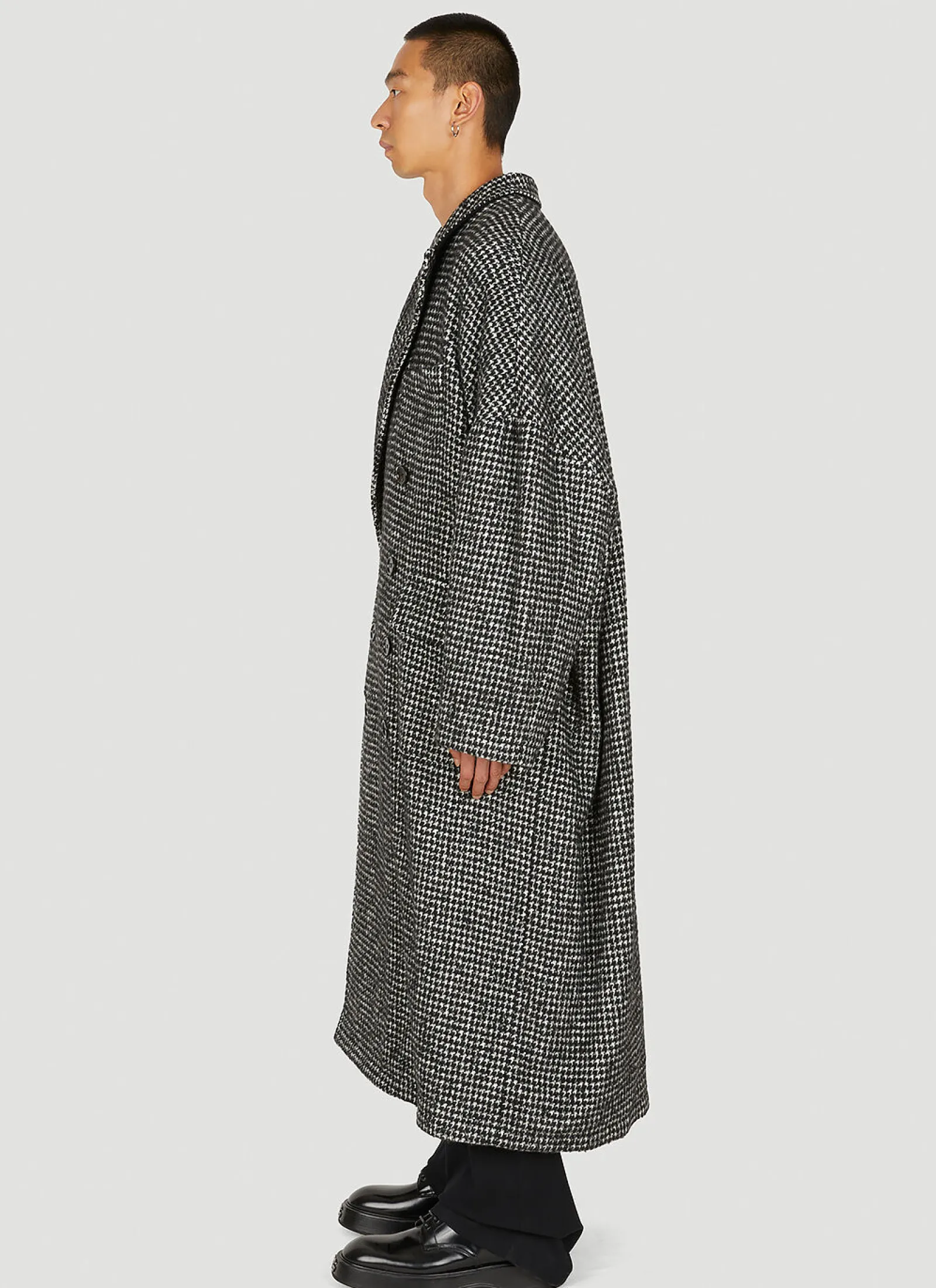 Men Dolce & Gabbana Coats^Houndstooth Coat