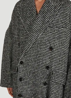 Men Dolce & Gabbana Coats^Houndstooth Coat
