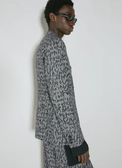 Men Comme des Garçons Homme Plus Blazers^Houndstooth Monogram Blazer