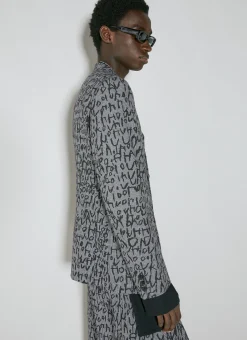 Men Comme des Garçons Homme Plus Blazers^Houndstooth Monogram Blazer