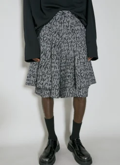 Men Comme des Garçons Homme Plus Pants^Houndstooth Monogram Shorts