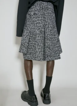 Men Comme des Garçons Homme Plus Pants^Houndstooth Monogram Shorts