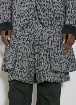 Men Comme des Garçons Homme Plus Pants^Houndstooth Monogram Shorts