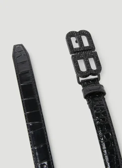 Men Balenciaga Belts^Hourglass Logo Buckle Belt