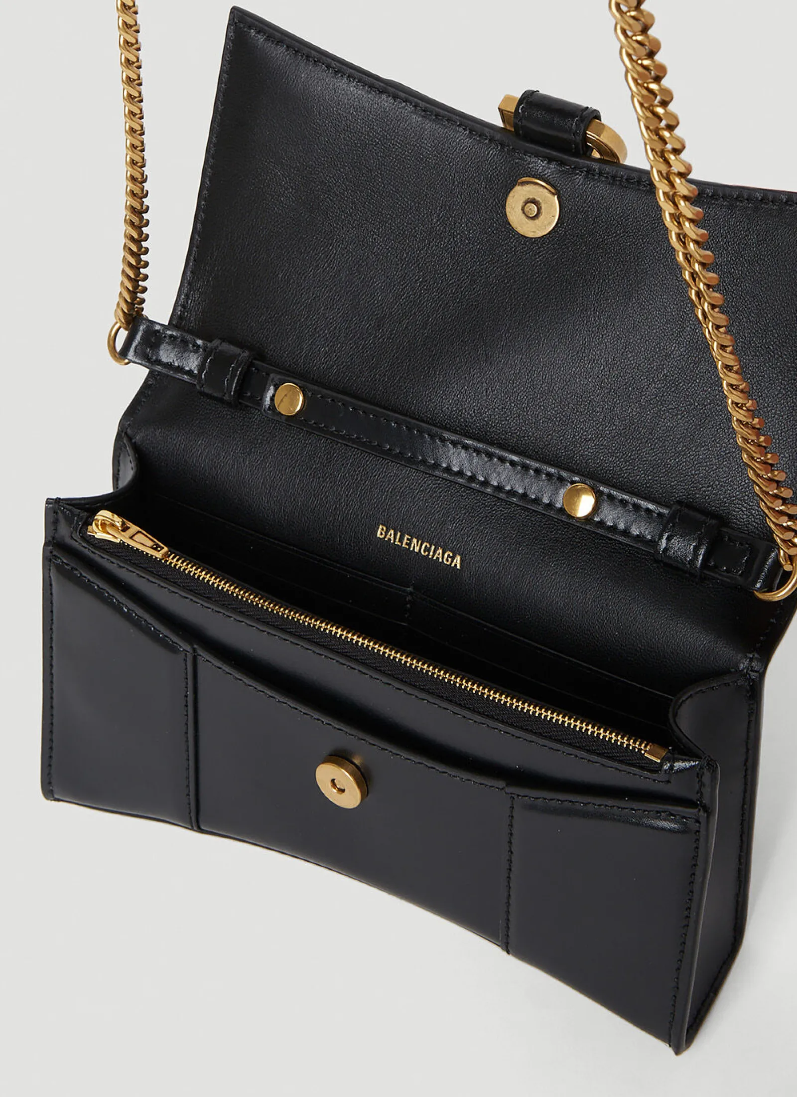 Hourglass Mini Chain Wallet>Balenciaga