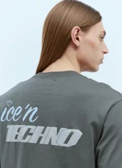 Men ICE & TECHNO T-Shirts^Ice'N Logo Print T-Shirt