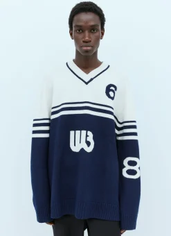 Men Wales Bonner Knitwear^Intarsia Motif Knit Sweater