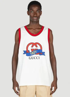 Men Gucci Tops^Interlocking G 1921 Print Top