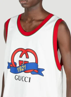 Men Gucci Tops^Interlocking G 1921 Print Top