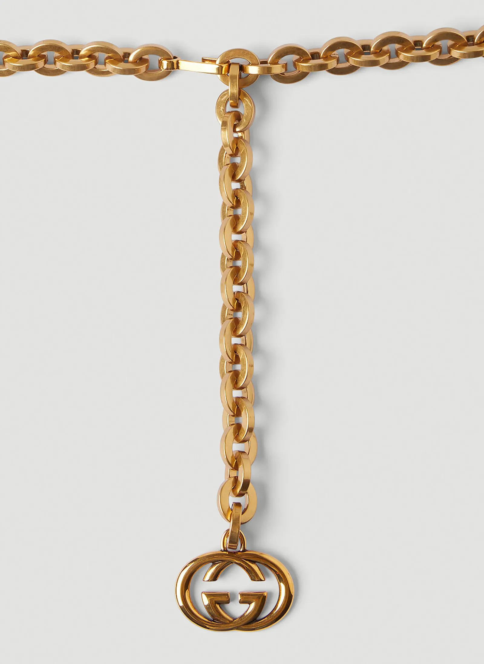 Men Gucci Belts^Interlocking G Chain Belt