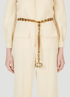 Men Gucci Belts^Interlocking G Chain Belt