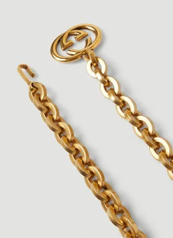 Men Gucci Belts^Interlocking G Chain Belt