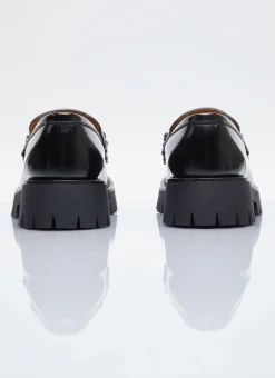 Interlocking G Chain Leather Loafers></noscript>Gucci Best