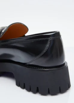 Interlocking G Chain Leather Loafers></noscript>Gucci Best