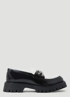 Interlocking G Chain Loafers>Gucci