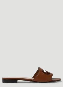 Interlocking G Cut-Out Sandals>Gucci