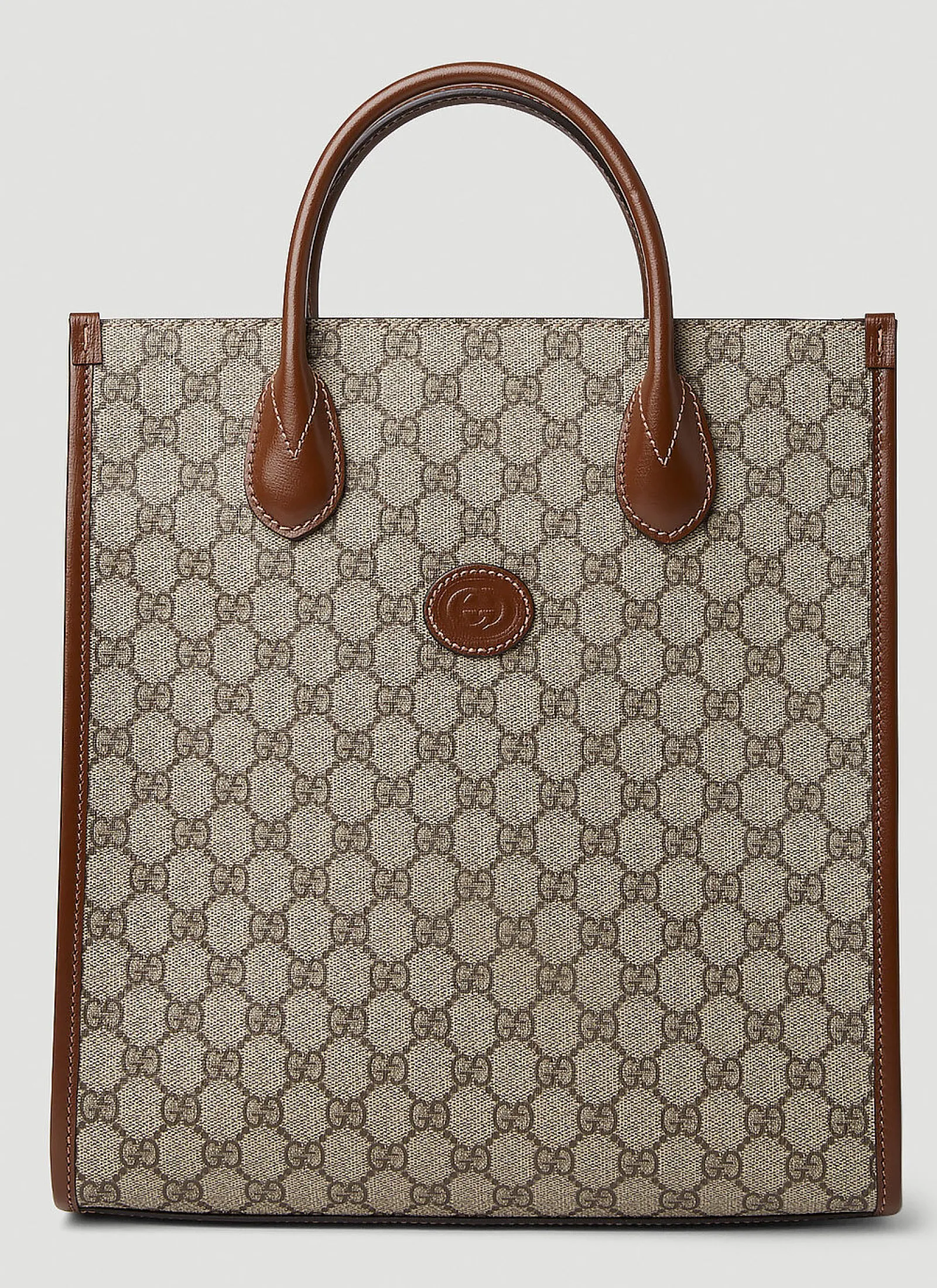 Men Gucci Tote Bags^Interlocking G Medium Tote Bag