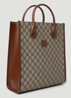 Men Gucci Tote Bags^Interlocking G Medium Tote Bag