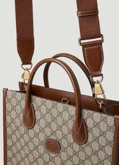 Men Gucci Tote Bags^Interlocking G Medium Tote Bag