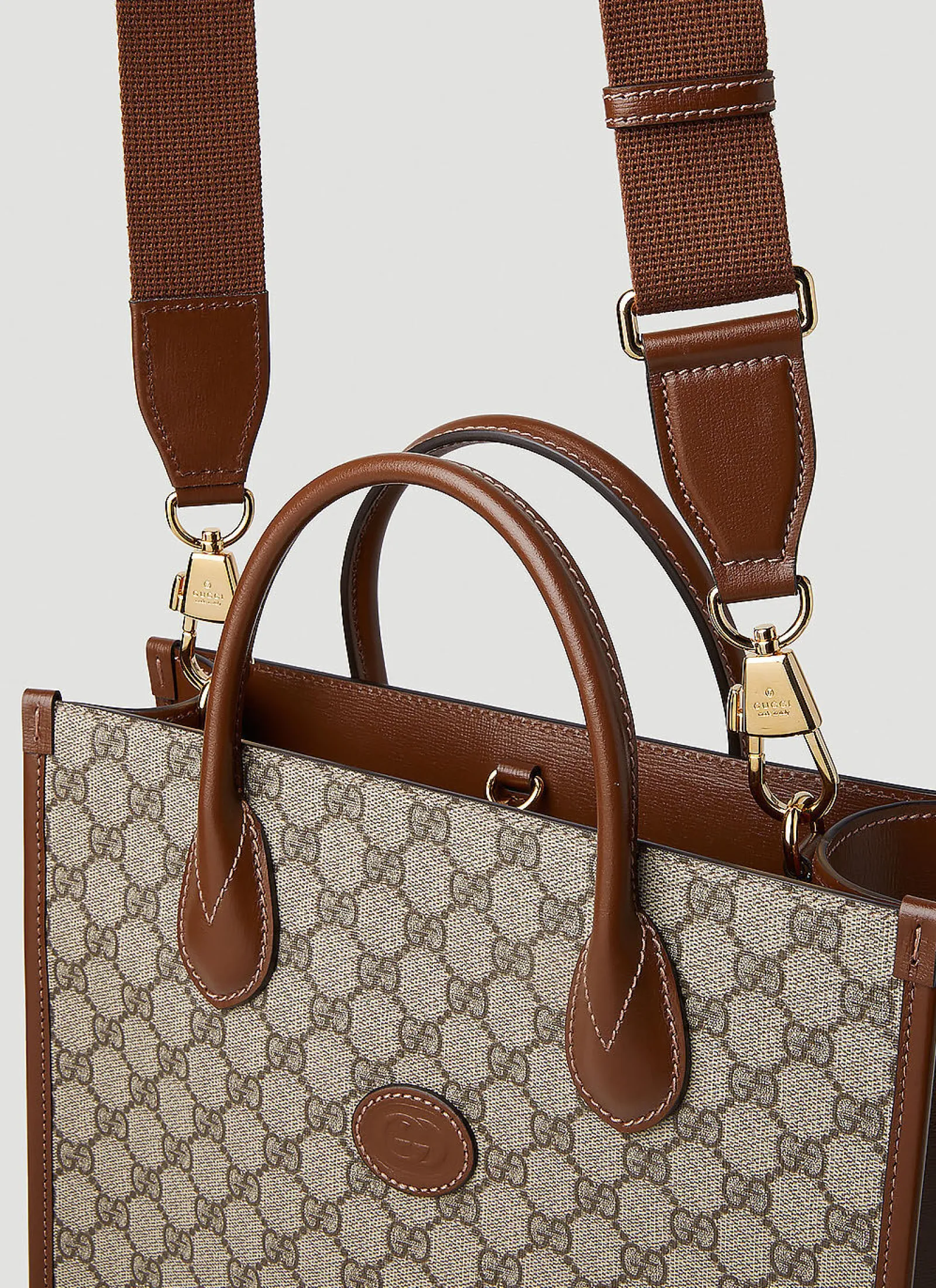 Men Gucci Tote Bags^Interlocking G Medium Tote Bag