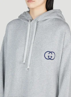 Interlocking G Oversized Hooded Sweatshirt></noscript>Gucci New