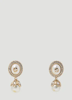 Men Gucci Jewellery^Interlocking G Pearl Earrings