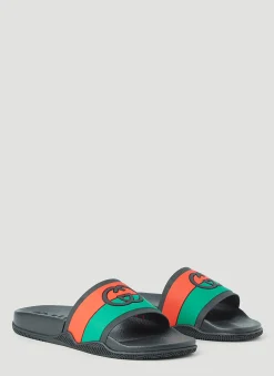 Men Gucci Slides^Interlocking G Slides
