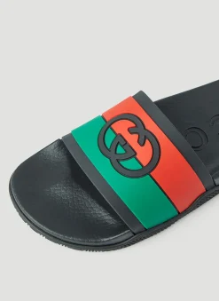 Men Gucci Slides^Interlocking G Slides